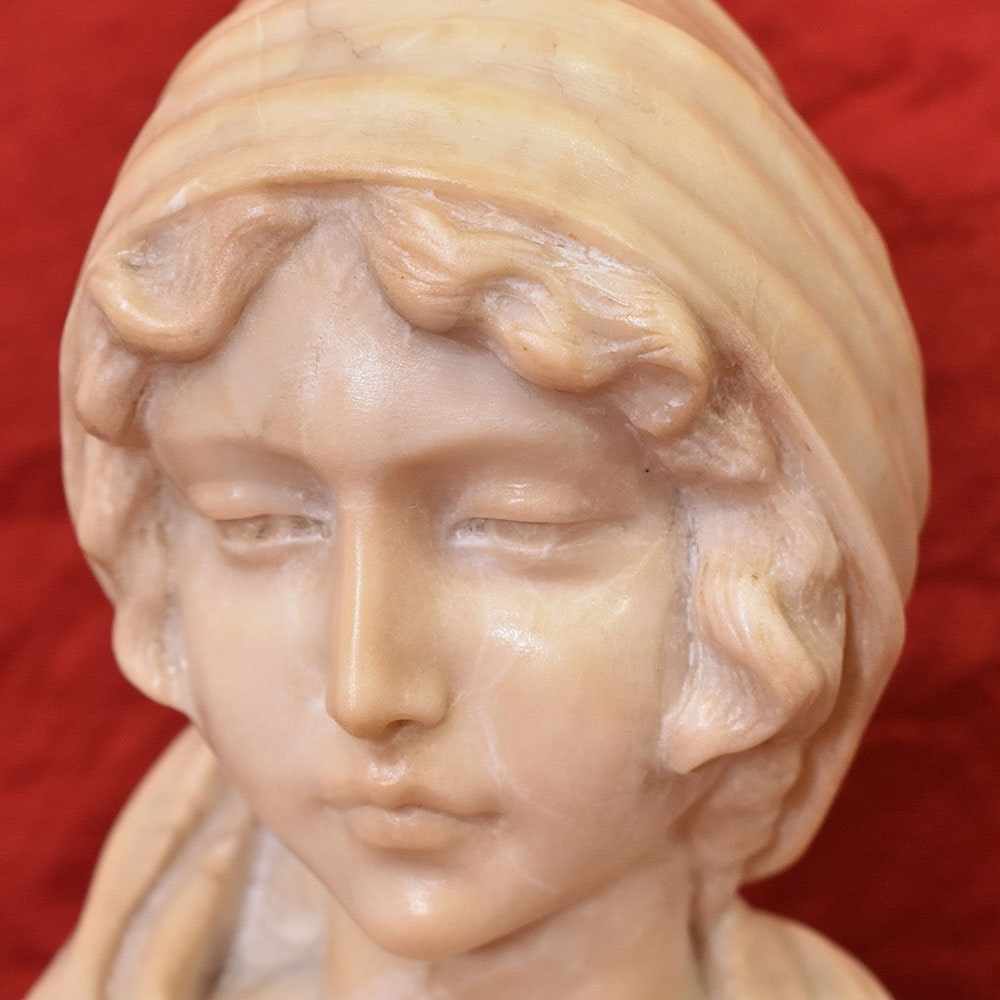 STAL83 1 antic sculpture marble statues bust of girl figurines19th.jpg